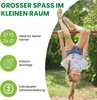 Turnreck aus Rundholz mit Reckstange rot Kletterstange Produktbild-Vorschau 2