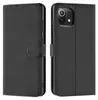 A black flip case for a smartphone is shown from two angles, open and closed. Anteprima dell’immagine prodotto