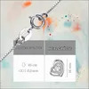 Morella® Damesketting, hartvormig met de letter A, zilver Productafbeelding-voorbeeld 11
