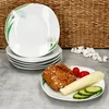 6x White Calla Assiette à gâteaux Porcelaine 6 personnes Voir les images du produit 2