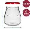 Vasetti per marmellata con tappo a vite 6 pezzi 500 ml Anteprima dell’immagine prodotto 9