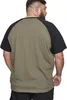 Urban Classics - RAGLAN Contrast T-Shirt oliv / schwarz 4XL Podgląd zdjęcia produktu 12