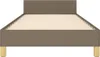 vidaXL Bedframe zonder matras, taupe, 100x200 cm, stof Productafbeelding-voorbeeld 4