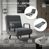Poltrona reclinabile con funzione letto, poltrona 3-in-1 Anteprima dell’immagine prodotto 2