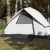 vidaXL Kuppel-Campingzelt 3 Personen Weiß Dunkel Produktbild-Vorschau 2