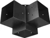 8x stĺpiková spojka rohová 142x142mm - 3-cestná konzola na Náhľad obrázku produktu 10