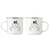 Nö Emaille Tasse Einfach Nein Lustig Katze unhöflich Spruch Produktbild-Vorschau 3