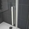 150X195cm Duschabtrennung Schiebetür Duschkabine Duschwand Produktbild-Vorschau 6