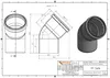 Ostendorf HTsafe curva DN 75 45° 173120 Anteprima dell’immagine prodotto 2