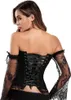 Schwarzes Gothic-Korsett mit Bauchkontrolle aus Spitze Produktbild-Vorschau 11