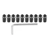 10PCS Motocykl M5x16mm/0.6in Sada šroubů čelního skla Náhled obrázku produktu 4