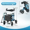 Déambulateur et fauteuil roulant 2 en 1, pneumatiques, Voir les images du produit 2