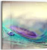 DEQORI Glasbild Echtglas 50x50 cm 'Wasserperle auf Feder' Produktbild-Vorschau 1