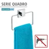 WENKO Handtuch Halter QUADRO ohne bohren Edelstahl Ring Produktbild-Vorschau 2