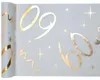 Chemin de table 60ème anniversaire - 30 cm x 5 m - blanc & Voir les images du produit 1