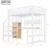 Flieks Etagenbett 90x200cm mit Led, Hochbett mit Produktbild-Vorschau 5