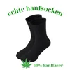 Socken aus Hanf 42-44 Schwarz Hanfsocken für Alltag, Produktbild-Vorschau 1