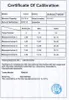 A certificate of calibration for a torque wrench. Voir les images du produit