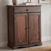 Komoda, 78x66x33cm, ošúchaný vzhľad, vintage ~ hnedá Náhľad obrázku produktu 1