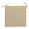 vidaXL Cuscini per sedie da giardino 4 pz. Beige 40x40x3 cm Anteprima dell’immagine prodotto 10