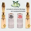 Bananenstecker 24K vergoldet Schrumpfschlauch 18x NAUC High Produktbild-Vorschau 14