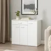 Sideboard Nina Weiß mit 3 Türen, 4 Regalfächern und 1 Produktbild-Vorschau 1