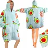 Felpa Avocado Oversize 2in1 con Cappuccio e Tasca - Calore Anteprima dell’immagine prodotto 1