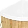 vidaXL Bambusowy narożny kosz na pranie 60 L Podgląd zdjęcia produktu 4
