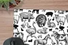 MuchoWow® Mauspad Mousepad Muster - Tiere - Schwarz und Produktbild-Vorschau 2