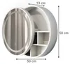 Badspiegelschrank Vicco Silva Weiß 50 x 50 cm mit 5 Produktbild-Vorschau 2