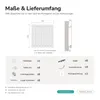 EMKE radiateur horizontal design panneau 630×620 mm blanc, Voir les images du produit 6