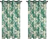 Fertige Vorhänge mit Ösen 140x250 cm 2 Stücke mit Monstera Produktbild-Vorschau 1