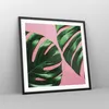 Gerahmtes Poster - Schwarzer Rahmen - Monstera Blatt Rosa - Produktbild-Vorschau 8