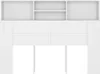 vidaXL Comò con testiera Bianco 140 x 19 x 103,5 cm Anteprima dell’immagine prodotto 5