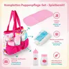 Puppen-Pflegeset mit Zubehör in Tragetasche – Wickelmatte, Produktbild-Vorschau 2