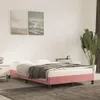 vidaXL Rám postele Pink 120x200 cm Velvet Náhled obrázku produktu 2