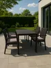 4er Set Stuhlkissen 40x40 cm 5 cm dick wasserdicht mit Produktbild-Vorschau 2
