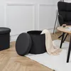 Coffre Pouf Pliable Noir Pills Voir les images du produit 1