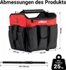 Skládací brašna na nářadí Wiltec 25 x 23 x 28 cm do 25 kg, Náhled obrázku produktu 3