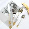 Mäander Besteck Set 6 Personen 24 Teilig Gold Besteckset Produktbild-Vorschau 3