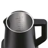A close-up view of the inside of a black electric kettle, showing water level markings. Podgląd zdjęcia produktu