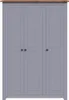 VidaXL 282662, Grau, Garderobe, 4 Regale, 3 Tür(en), Grau, Produktbild-Vorschau 5