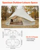 VEVOR, tente tipi pour 4 saisons, dimensions 6x4x3,1 m, Voir les images du produit 2