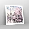 Poster - Poster ohne Rahmen - Paris Weg Illustration eiffle Produktbild-Vorschau 7