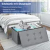 Jopassy Sitzhocker sitzbank faltbar mit Stauraum, Produktbild-Vorschau 5