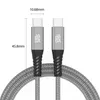 USB-C zu USB-C Kabel 480mbps 60W mit Metall Stecker - Grau Produktbild-Vorschau 7