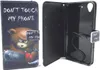 Handyhülle Tasche für Handy Wiko Pulp Schriftzug Bär mit Produktbild-Vorschau 1