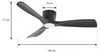 Lucande Smart LED-Deckenventilator Moneno, schwarz, DC, Produktbild-Vorschau 4
