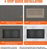 A four-step installation guide for a shower niche. Podgląd zdjęcia produktu