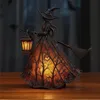 Halloween Hexenlampe, gotische Hexenhut Nachtlampe, warmes Produktbild-Vorschau 2
